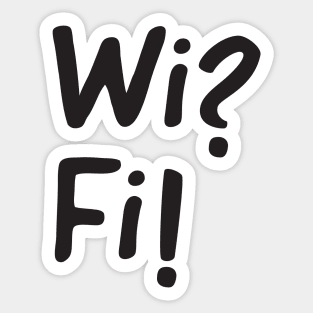 Wifi funny text Sticker